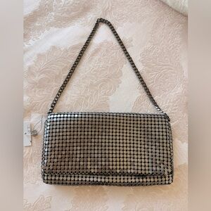 Elegant Silver Chainmail Evening clutch